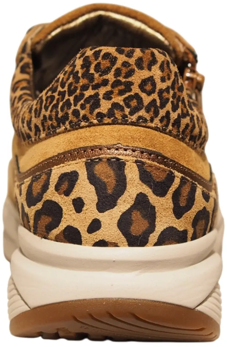 Xsensible Suède Dames Sneakers SWX11 - Luipaardprint - Cognac 39 - afbeelding 4 van 6