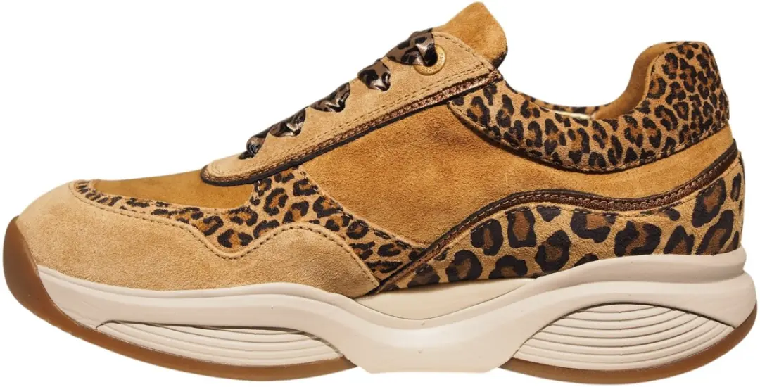 Xsensible Suède Dames Sneakers SWX11 - Luipaardprint - Cognac 39 - afbeelding 6 van 6