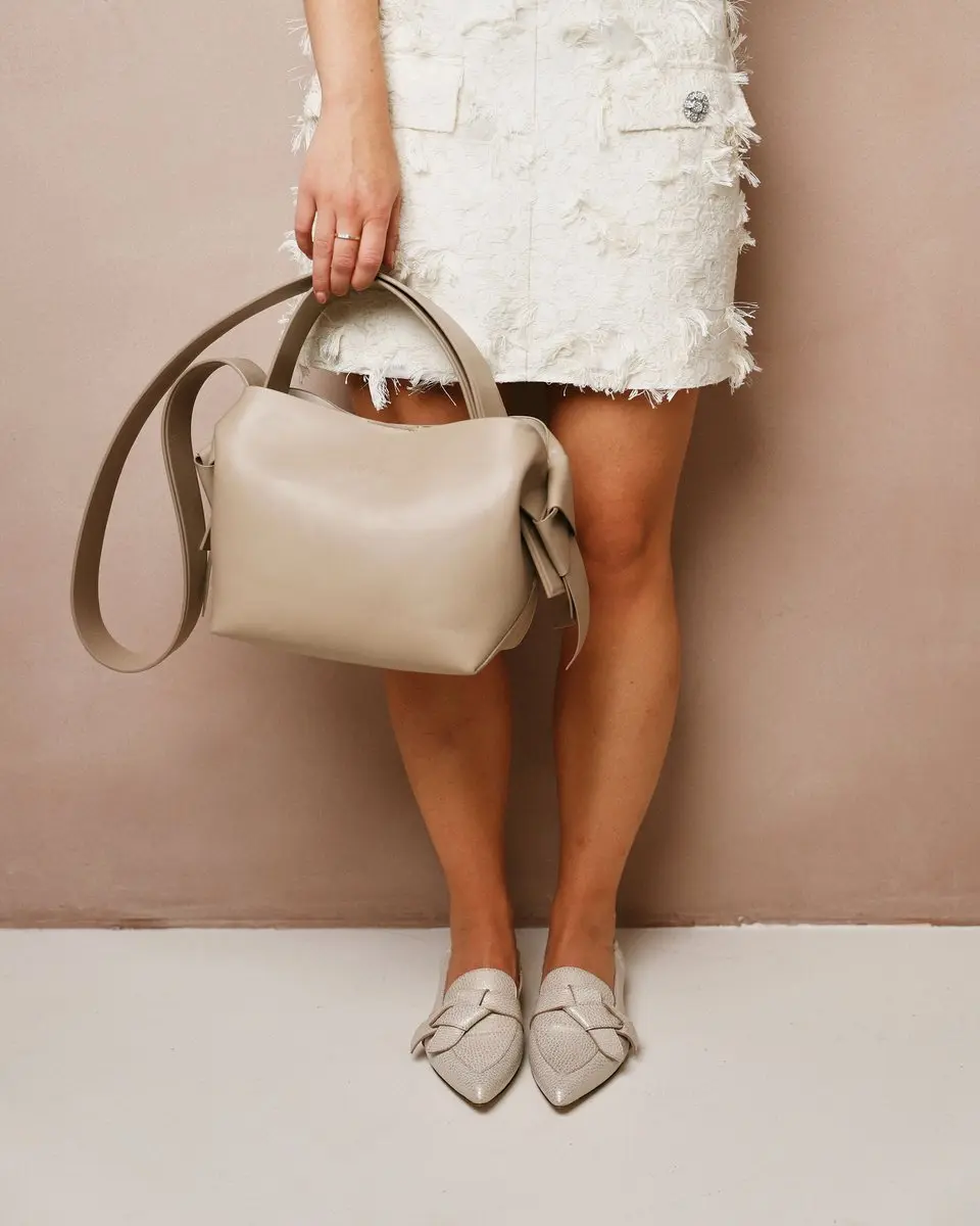 VIA VAI Lola Rayne Loafers Dames - Leer Beige - Maat 41