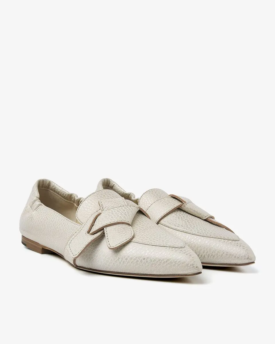 VIA VAI Lola Rayne Loafers Dames - Leer Beige - Maat 41