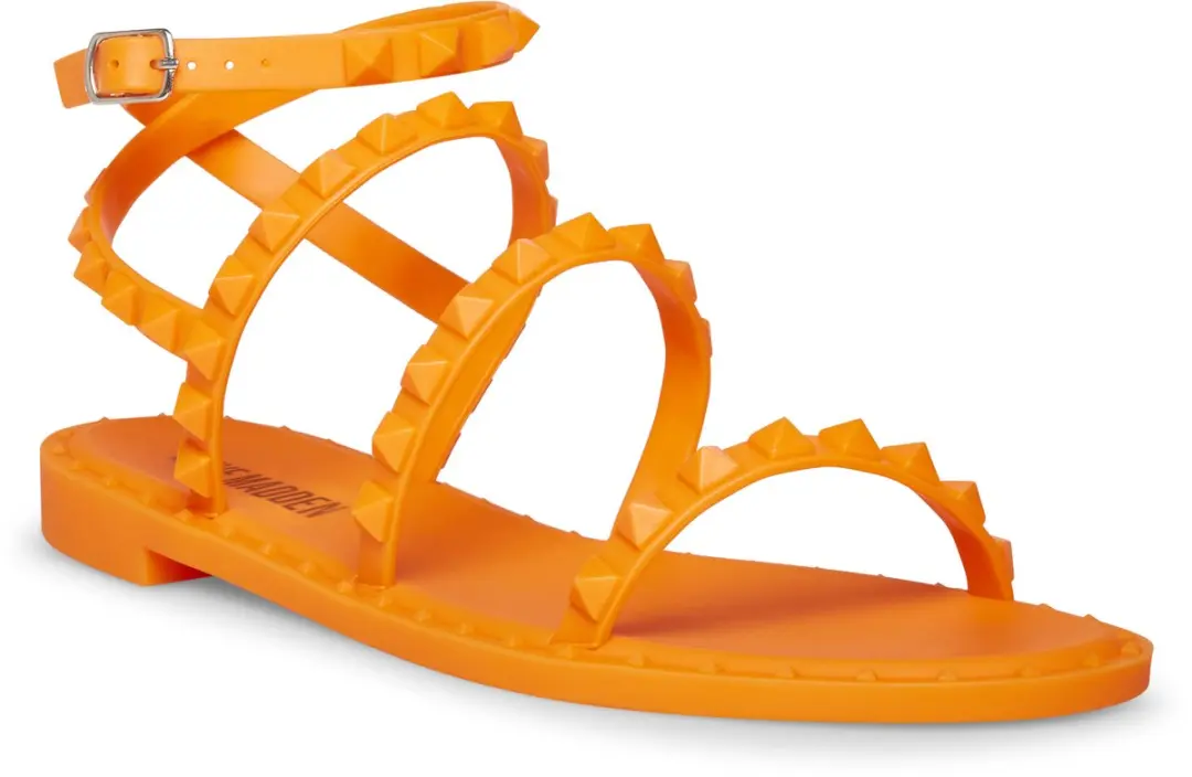 Steve Madden Travel-J Dames Sandalen - 39 - Oranje