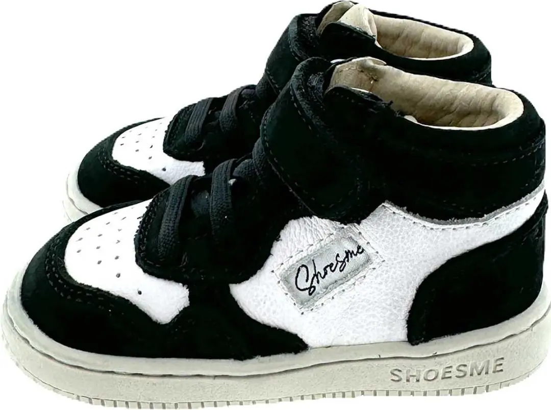 Shoesme Babysneakers Black White - Maat 20