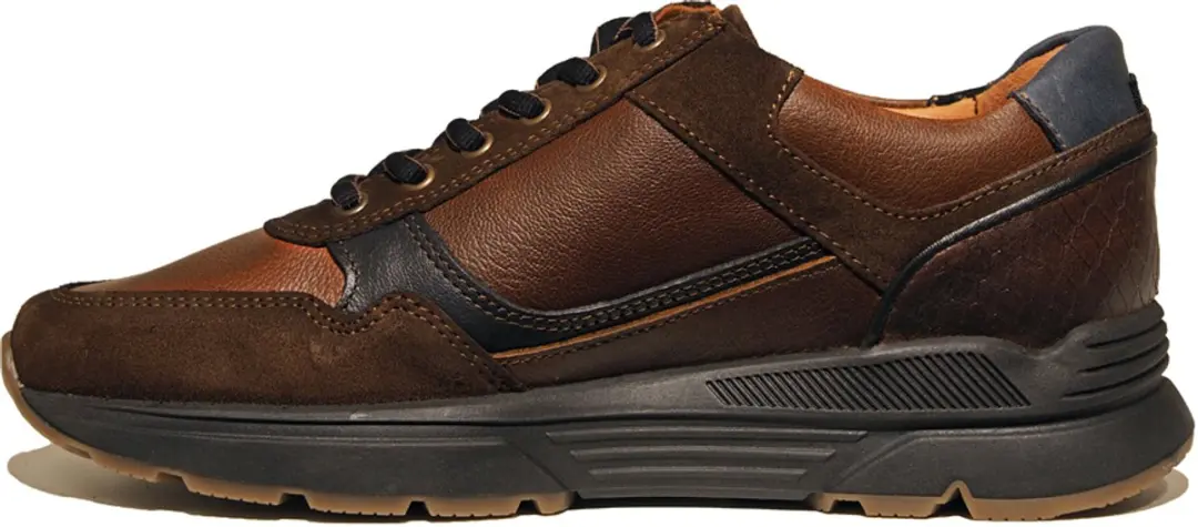 Australian Sneaker Connery Wijdte H 46 - Cognac/Zwart