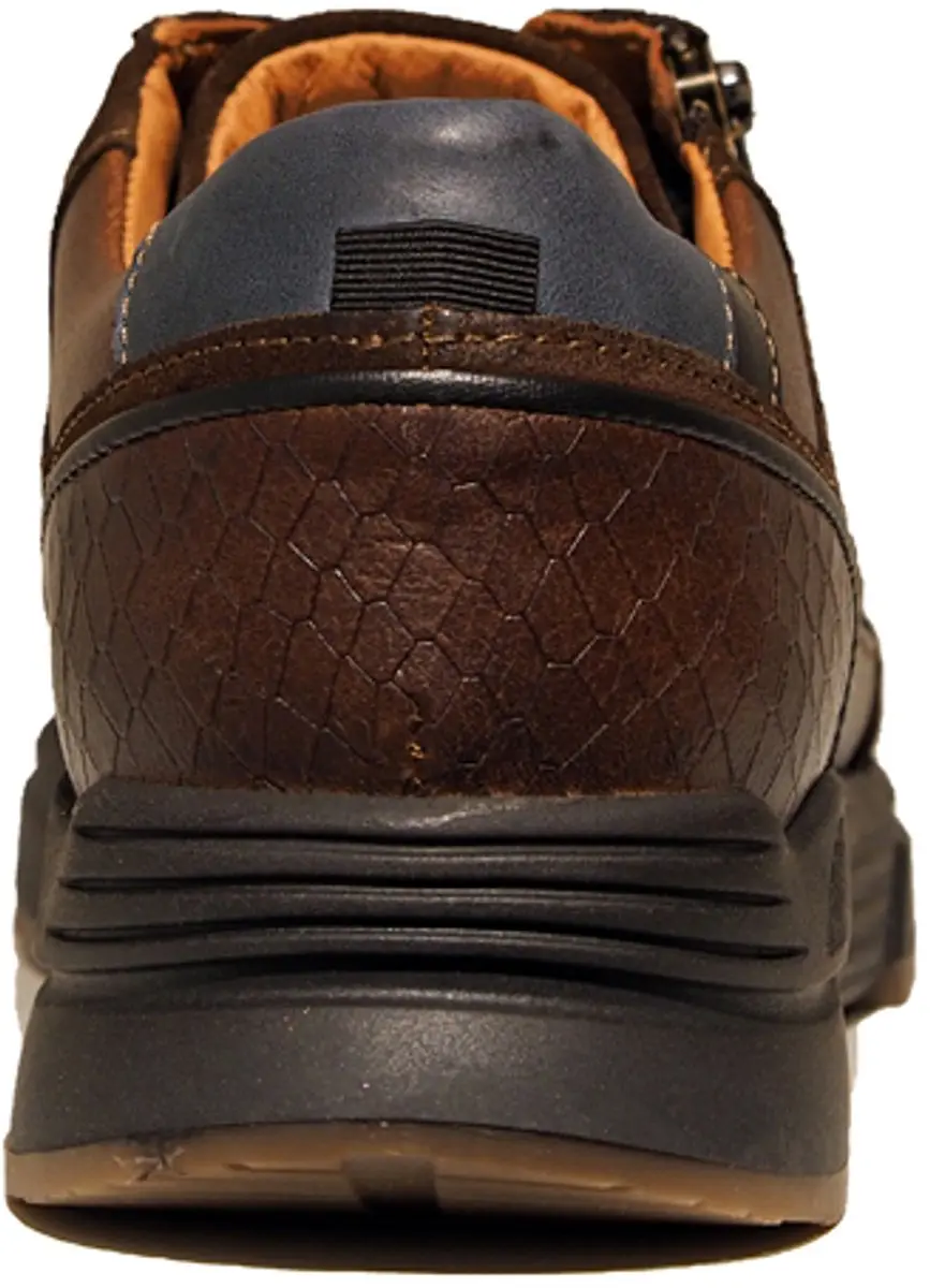 Australian Sneaker Connery Wijdte H 46 - Cognac/Zwart