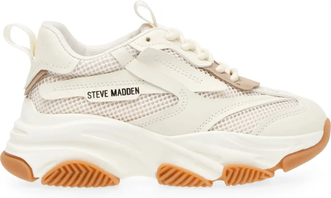 Steve Madden Jpossession Lage Sneakers - Beige - Maat 32 - afbeelding 5 van 6
