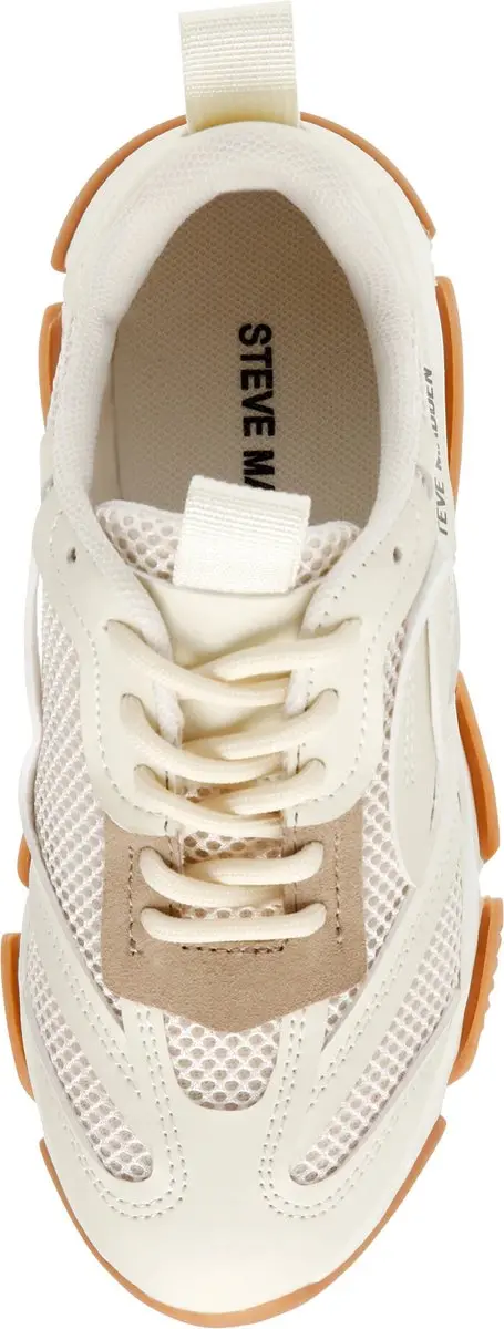 Steve Madden Jpossession Lage Sneakers - Beige - Maat 32 - afbeelding 6 van 6