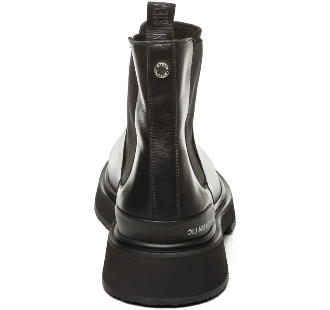 Steve Madden Zhane Chelsea Laarzen - Zwart Leder 42