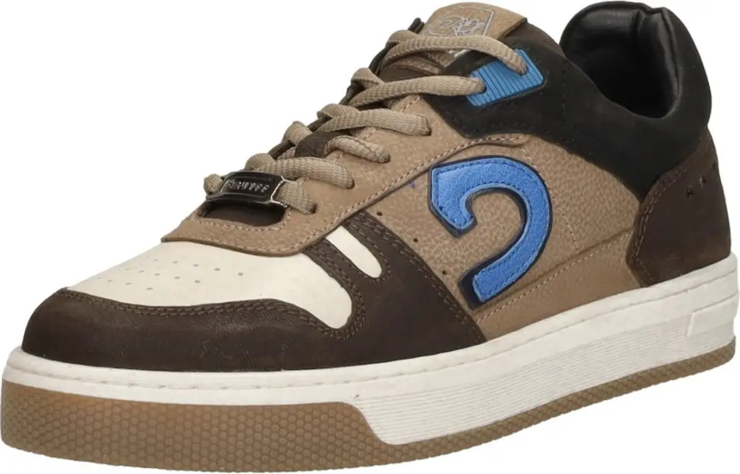 Cruyff Junior Trophy Mid Sneakers - Leer - Bruin - Maat 33 - afbeelding 4 van 6