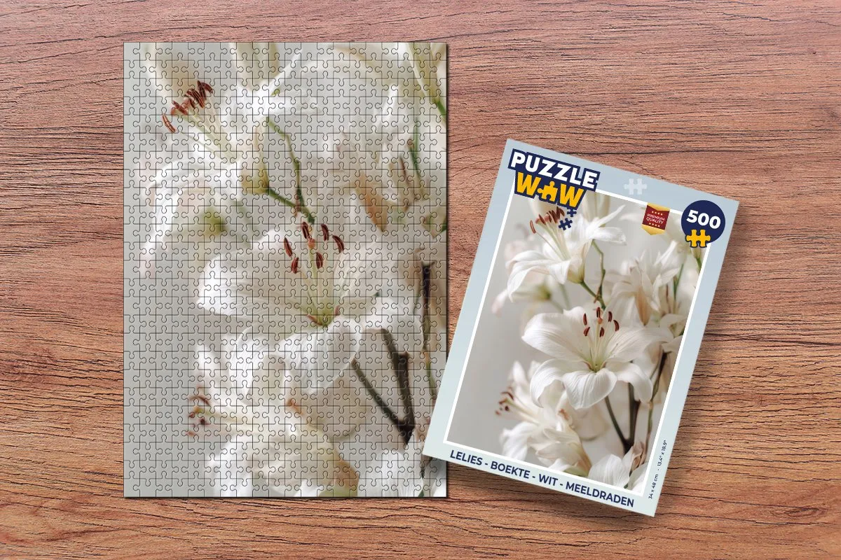 PuzzleWow Lelies - Meeldraden Legpuzzel 500 Stuks