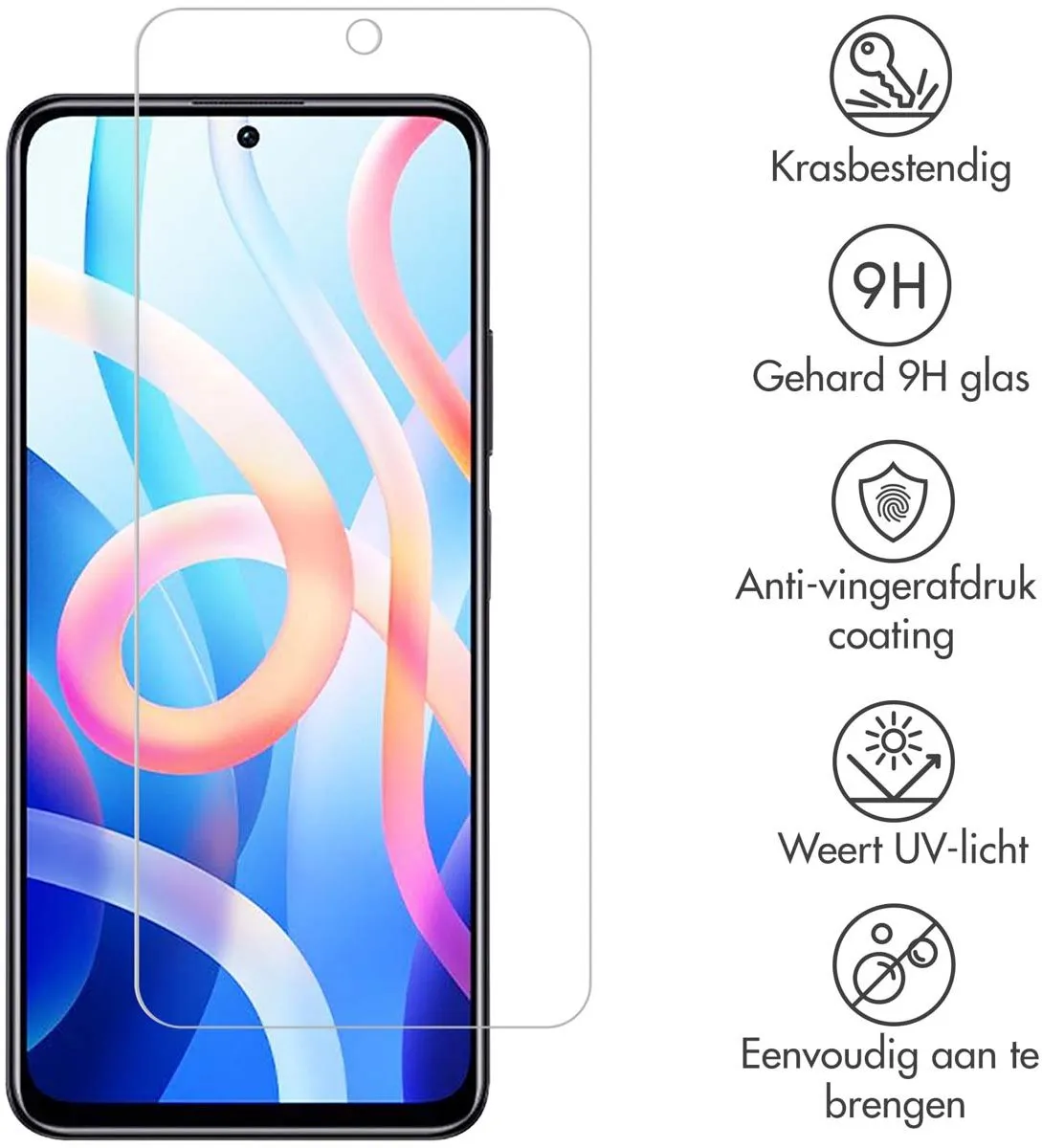 Selencia Screen protector - Geschikt voor Xiaomi Poco M4 Pro 5G - Gehard Glas Screenprotector