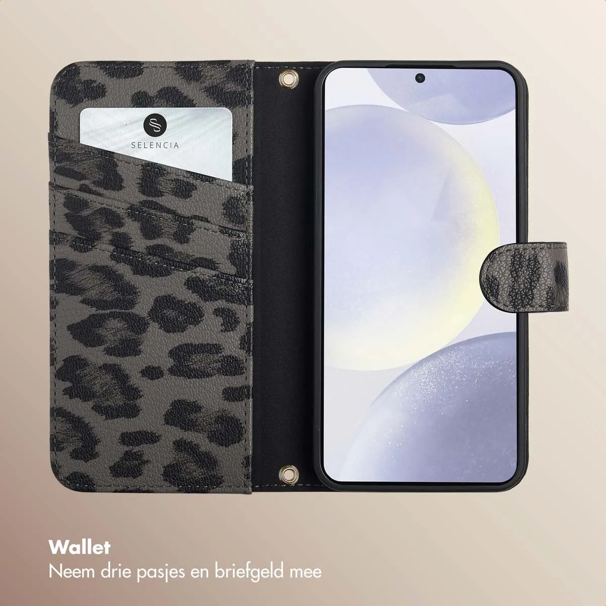 Selencia Hoesje Samsung Galaxy S24/S25 - Zwart