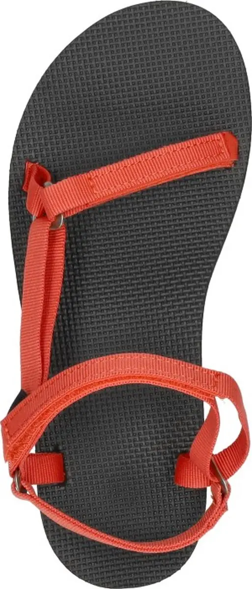 Teva Original Universal Slim Dames Sandalen - Zwart/Rood - afbeelding 5 van 6