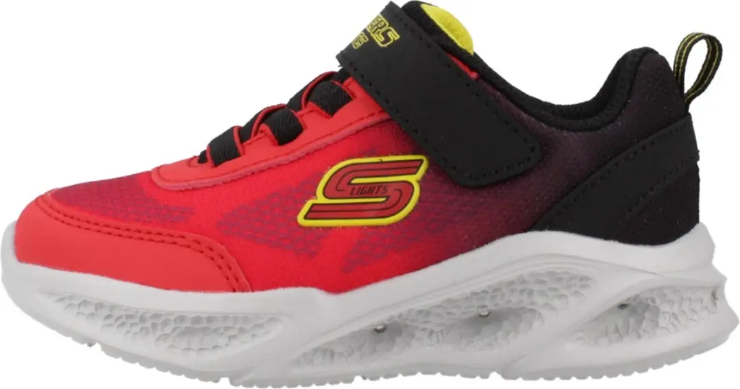 Skechers Meteor Lights Krendox Schoenen - EU 22 - Rood/Zwart/Geel
