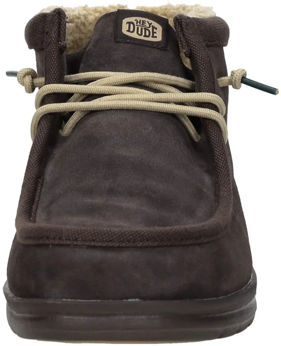 HEYDUDE Wally Mid GripR Warmth Instappers - Mole Brown - afbeelding 6 van 6