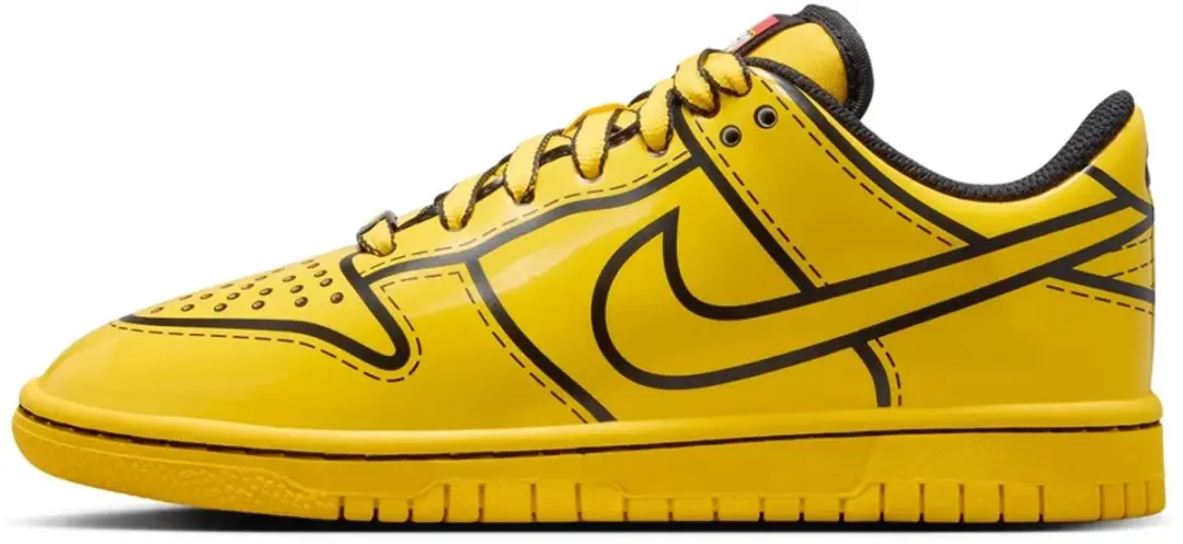 Nike dunk Low z lego Maat 34 Geel Zwart