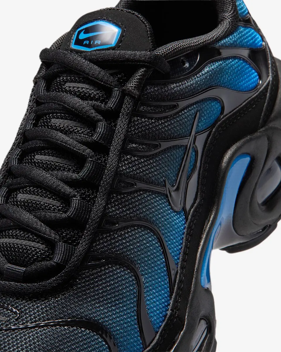 Nike Air Max Plus CD0609-051 Sneakers - 38.5 - Zwart/Blue Crystal - afbeelding 5 van 6