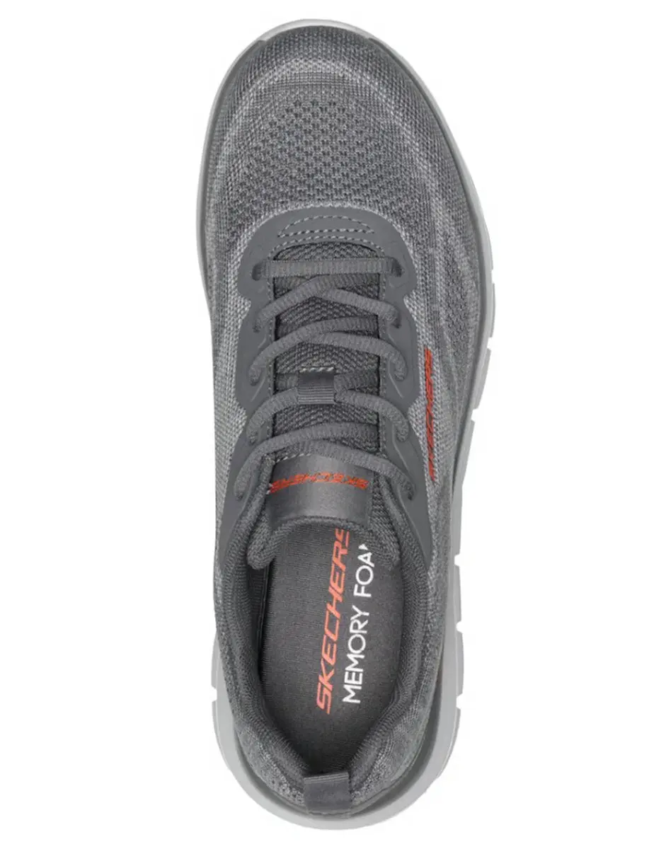Skechers Track Pohlter Vegan Sneaker - Charcoal - afbeelding 3 van 6