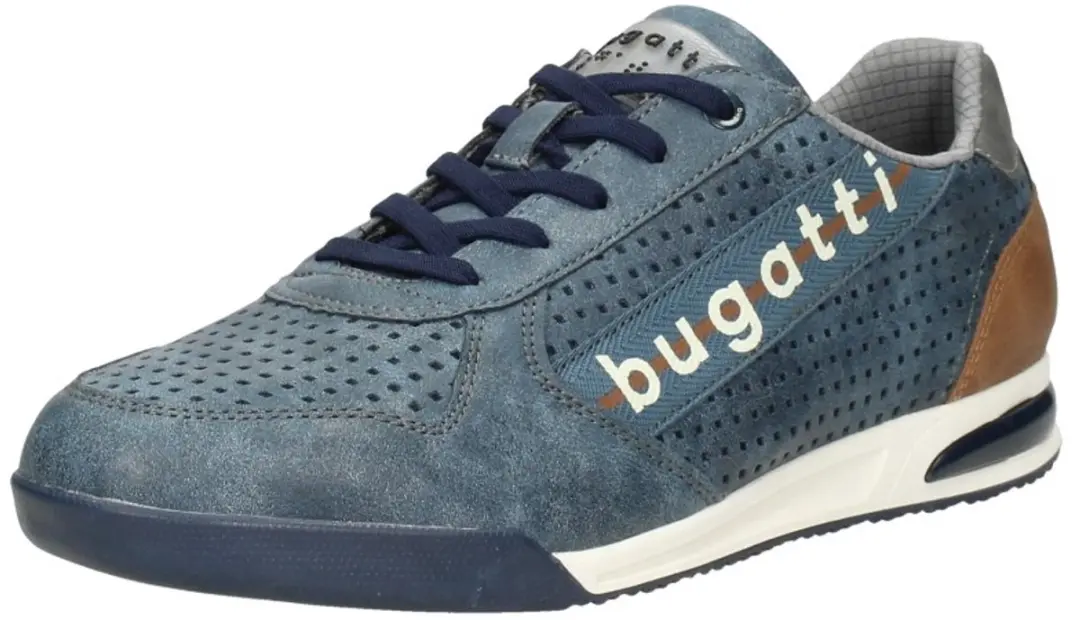 Bugatti Trevor Sneakers - Blauw Imitatieleer - afbeelding 3 van 6