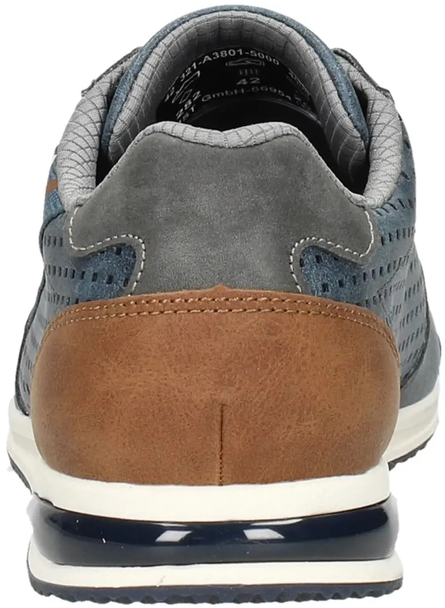 Bugatti Trevor Sneakers - Blauw Imitatieleer - afbeelding 5 van 6