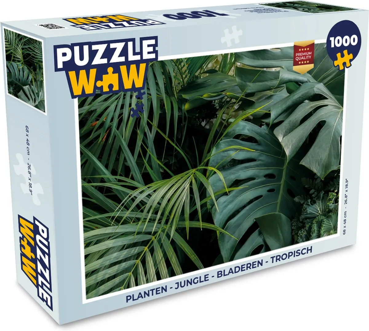 PuzzleWow Jungle Legpuzzel 1000 Stuks - Multicolor
