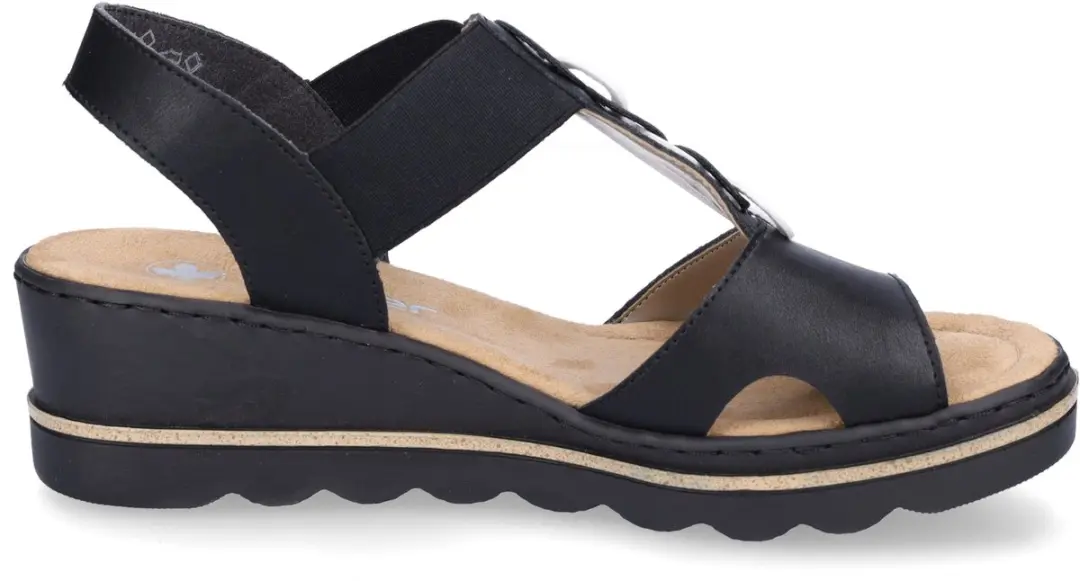 Rieker Hak Sandalen 42 - Zwart