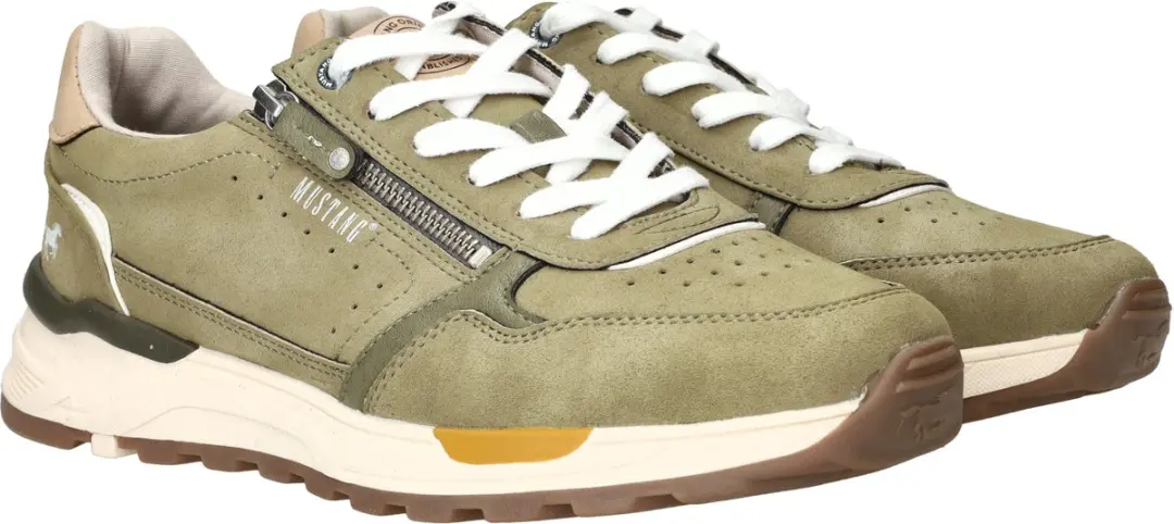 Mustang Sneakers - Groen Synthetisch - Maat 44 - afbeelding 4 van 6