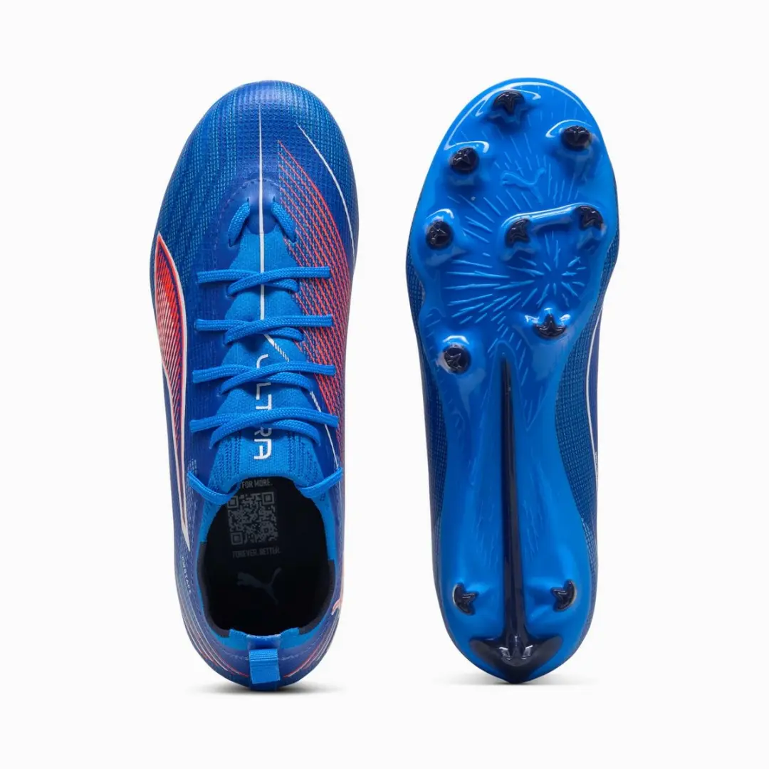 PUMA ULTRA 6 PRO FG/AG Voetbalschoenen - 36 - Blauw/Oranje/Wit - afbeelding 2 van 6