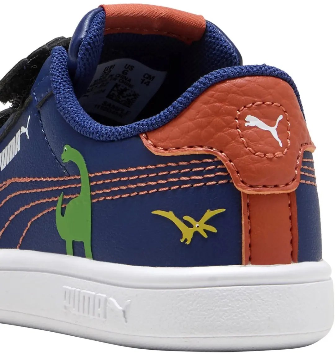 PUMA Smash Dino Lage Sneakers - Groen - afbeelding 3 van 6