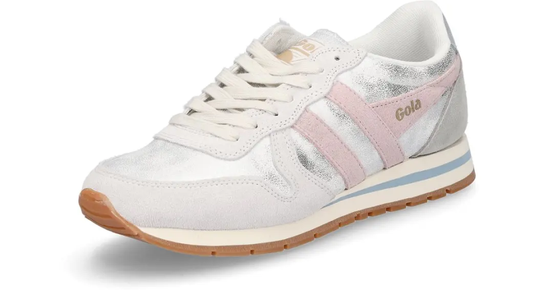 Gola damessneaker Daytona Blaze zilver roze