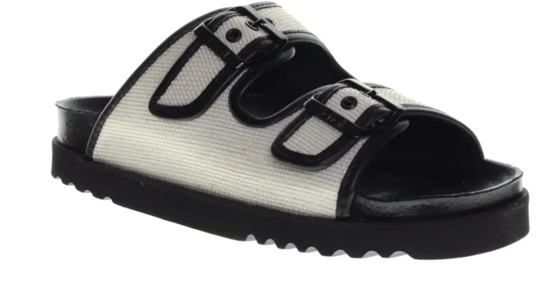 Scholl Juliette Zwart Wit Canvas maat 39