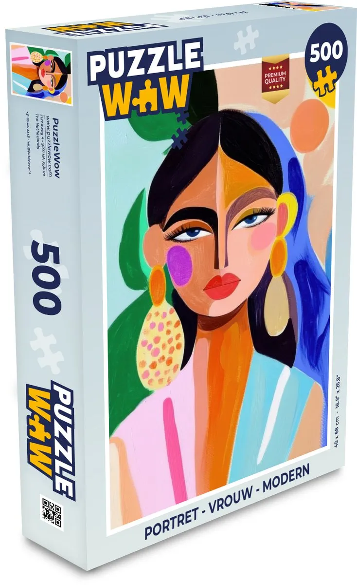 PuzzleWow Portret Legpuzzel 500 Stuks