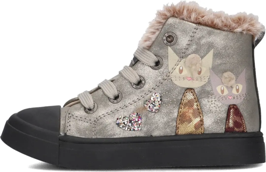 Shoesme Sh24w035 Sneakers Meisjes - Zilver - Maat 28
