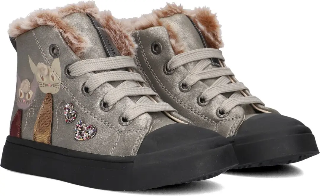 Shoesme Sh24w035 Sneakers Meisjes - Zilver - Maat 29
