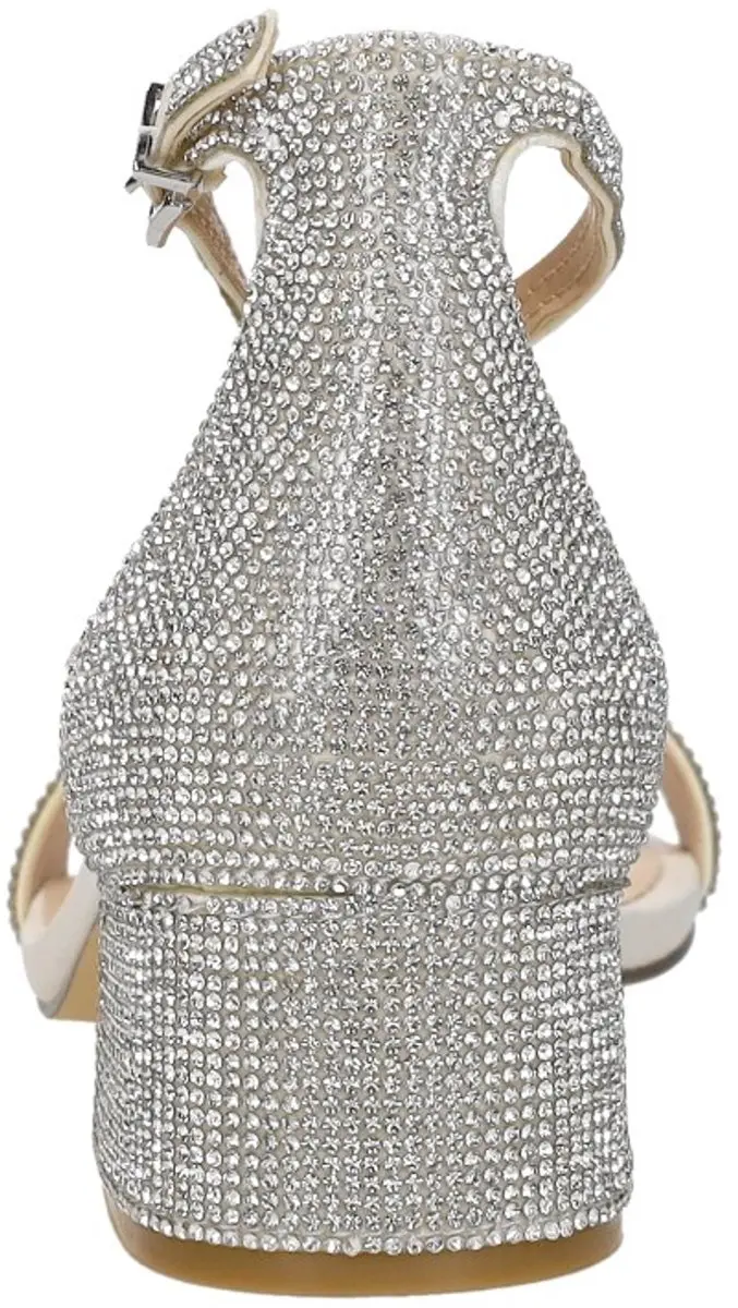 Steve Madden Gena-R Sandalen Hak - zilver - Maat 38 - afbeelding 5 van 6