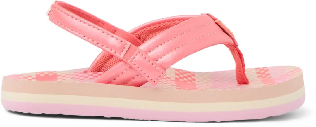 Reef Little Ahi Teenslipper 25 - Pink Plaid