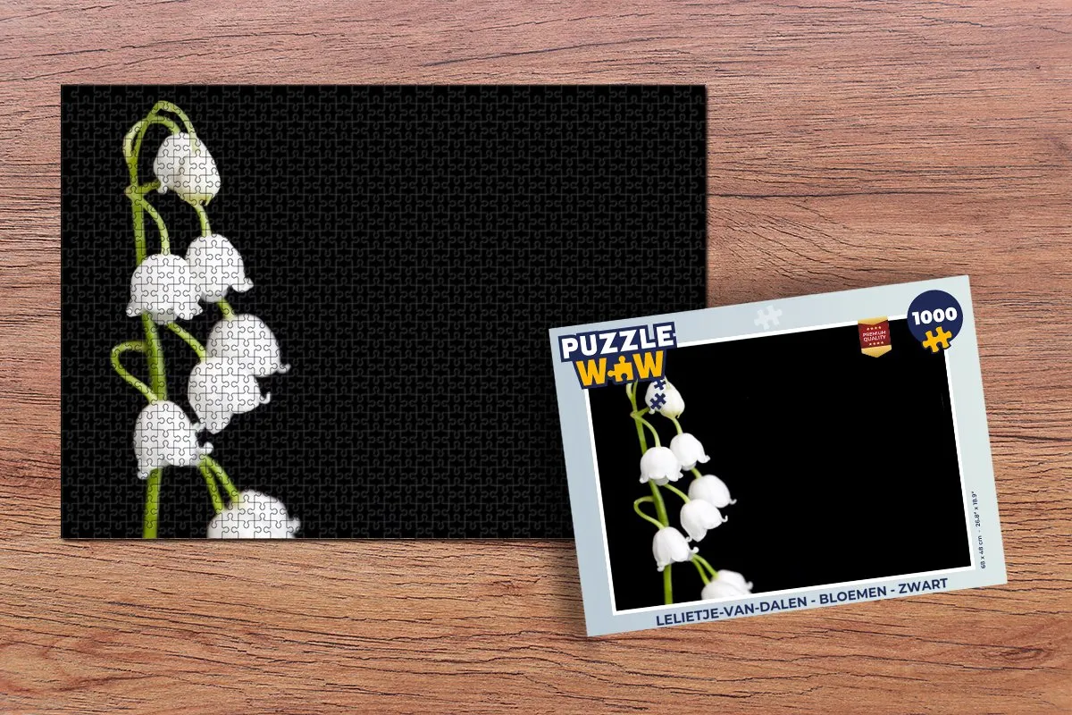 PuzzleWow Lelietjes van dalen Legpuzzel 1000 Stuks - Multicolor