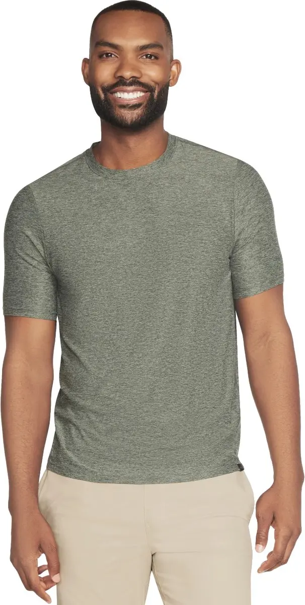 Skechers Go Dri All Day Tee, Mannen, Groen, T-shirt, maat: L