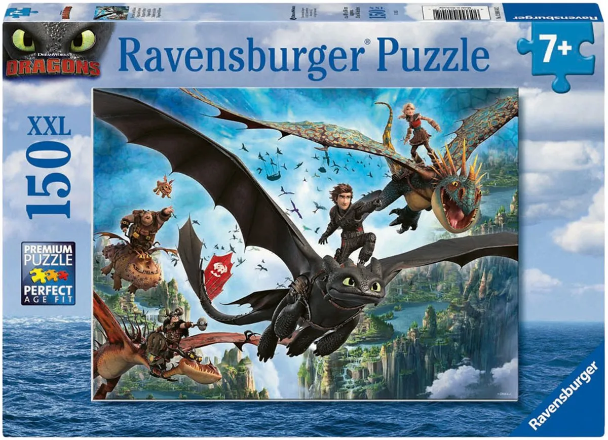 Ravensburger Dragons New Movie Puzzel - 150 Stuks - Meerkleurig