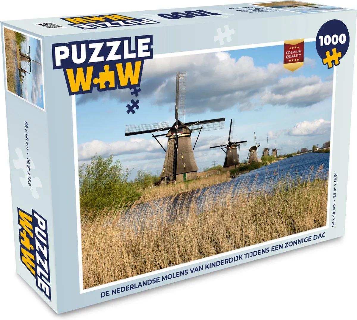 PuzzleWow Landschap Nederland Legpuzzel 1000 Stuks - Multicolor