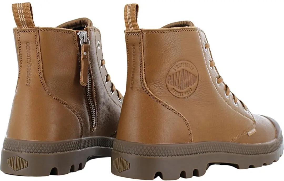 Palladium Pampa Zip Leather Wandelschoenen Heren - Dear Brown - afbeelding 5 van 6