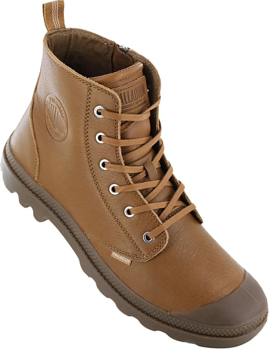 Palladium Pampa Zip Leather Wandelschoenen Heren - Dear Brown - afbeelding 4 van 6