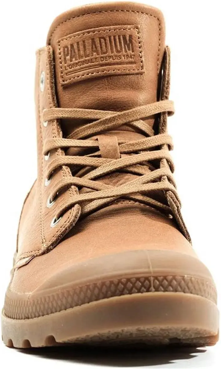 Palladium Pampa Zip Leather Wandelschoenen Heren - Dear Brown - afbeelding 3 van 6
