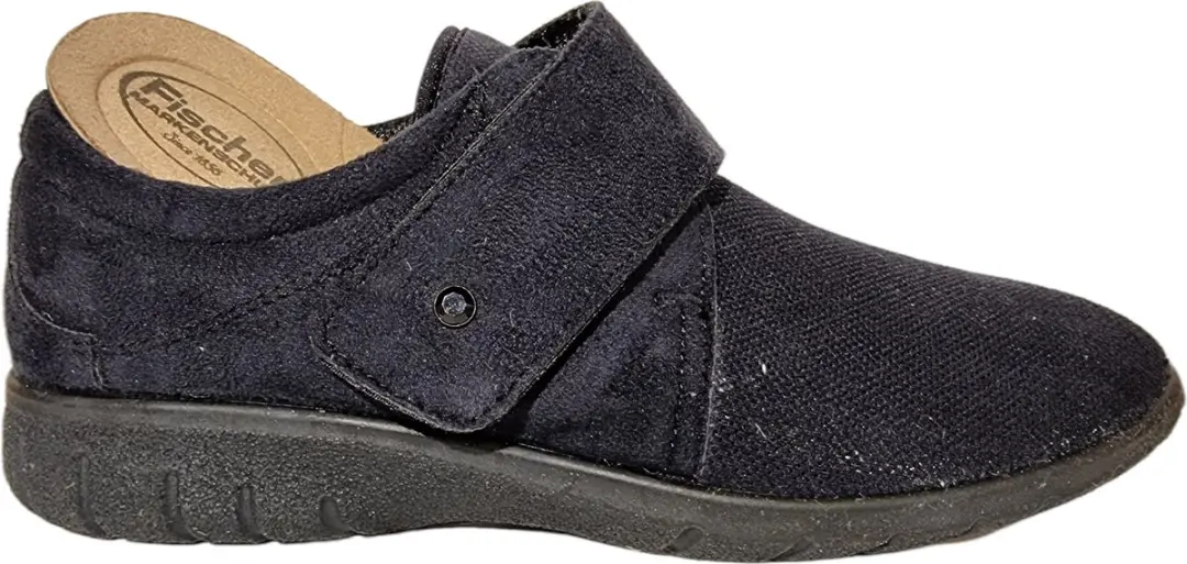 Fischer Dames Klittenbandschoen Donkerblauw - Maat 42