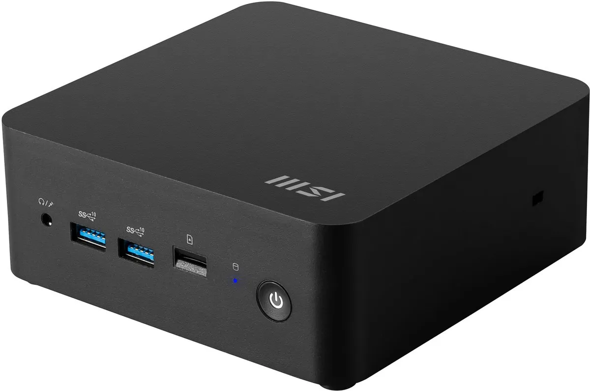 MSI Cubi NUC 1M-003EU - Mini PC - Core 3 100U - 8 GB DDR5 RAM - 512 GB SSD - W11 Pro - Zwart