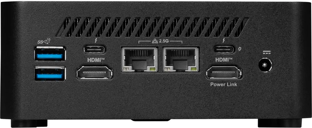MSI Cubi NUC 1M-003EU - Mini PC - Core 3 100U - 8 GB DDR5 RAM - 512 GB SSD - W11 Pro - Zwart