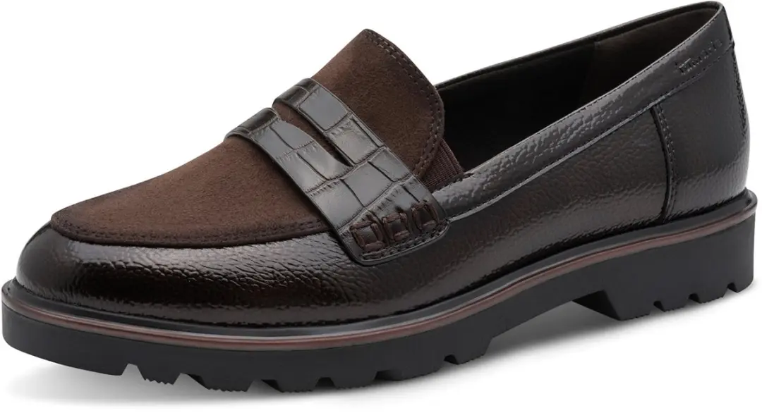 Tamaris damesslippers 1-24312-41-304 damesloafers donkerbruin