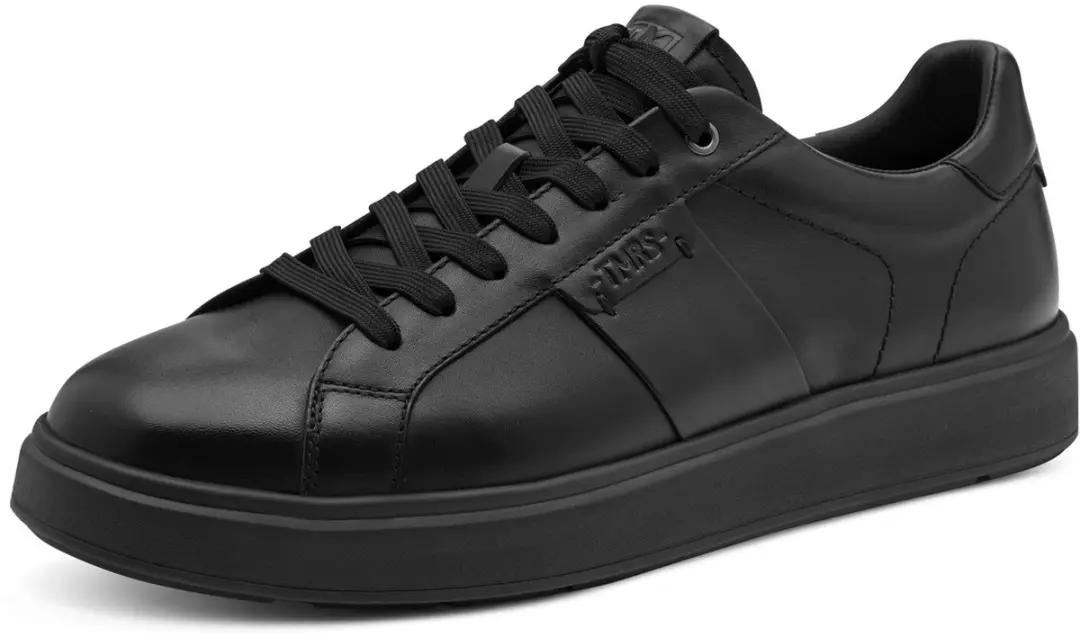 Tamaris heren leren sneaker 1-13625-47-003 lage schoen zwart