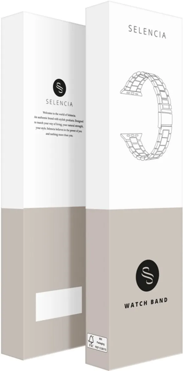 Selencia Stalen Draak Bandje Rosé Goud - Apple Watch 44-49mm