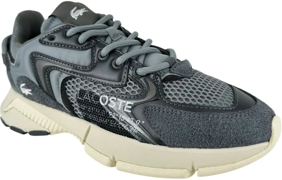 Lacoste L003 NEO 1262 Sneakers Heren 46 - Donkergrijs/Wit - afbeelding 6 van 6