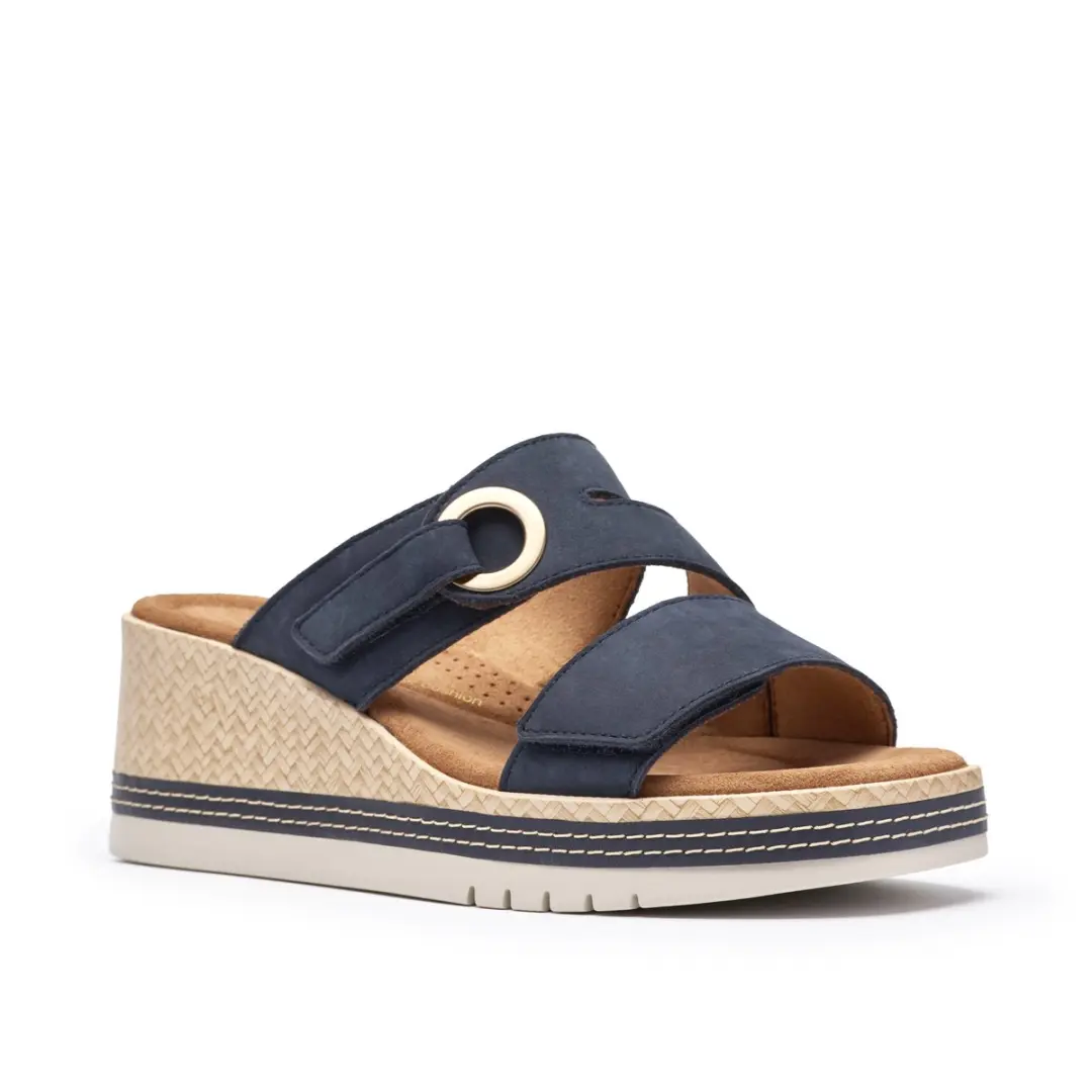 Clarks Kidiki Cove Dames Slipper Blauw - 41